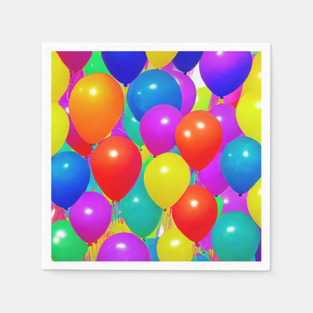 Birthday Balloon Napkins (Front)