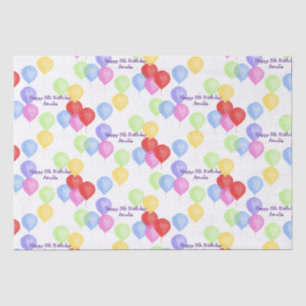 Birthday Balloon Personalized Tissue Paper