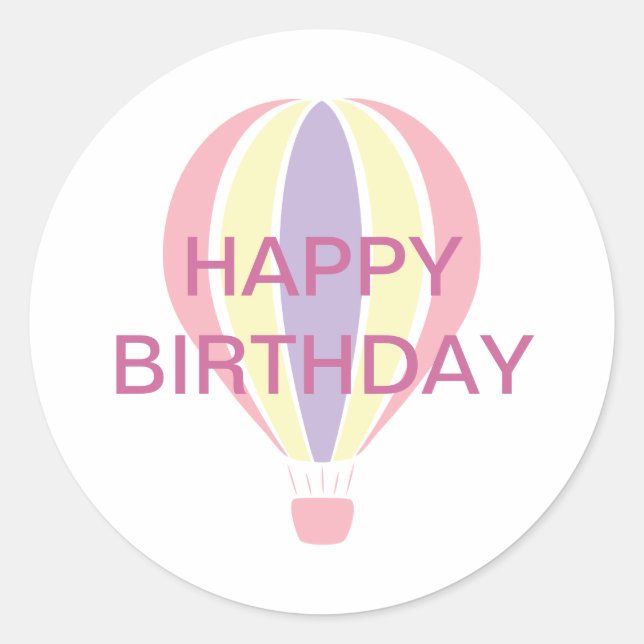Birthday Balloon Sticker (Front)