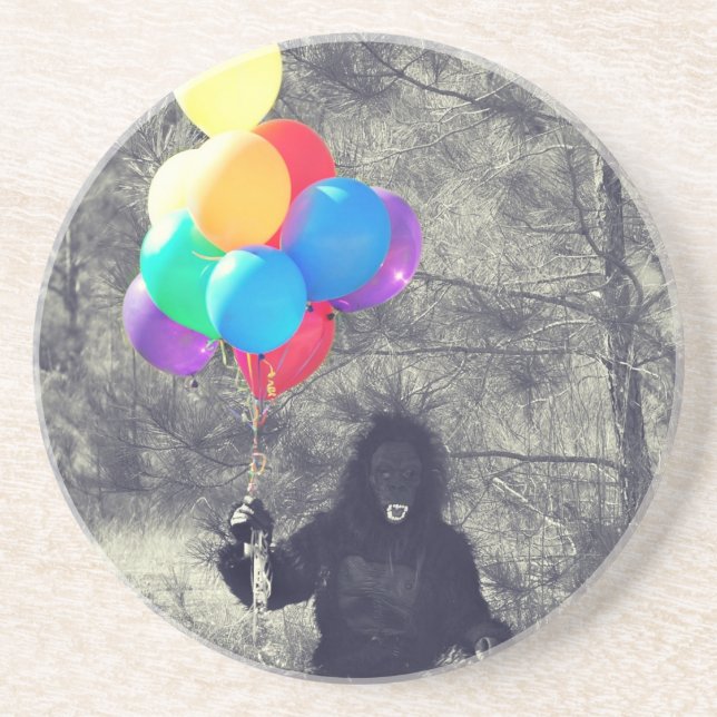birthday balloons ape coaster (Front)
