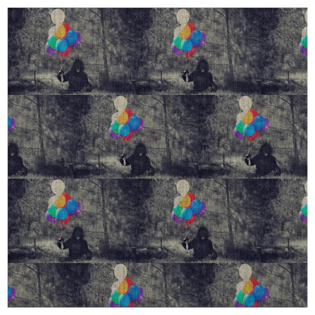 birthday balloons ape fabric (Swatch)