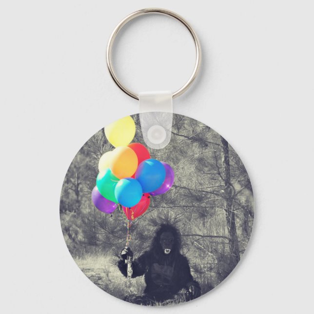 birthday balloons ape keychain (Front)