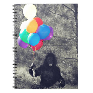 birthday balloons ape notebook