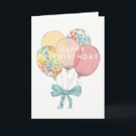 Birthday Balloons Card<br><div class="desc">Wish someone special a happy birthday with this gorgeous balloon card</div>