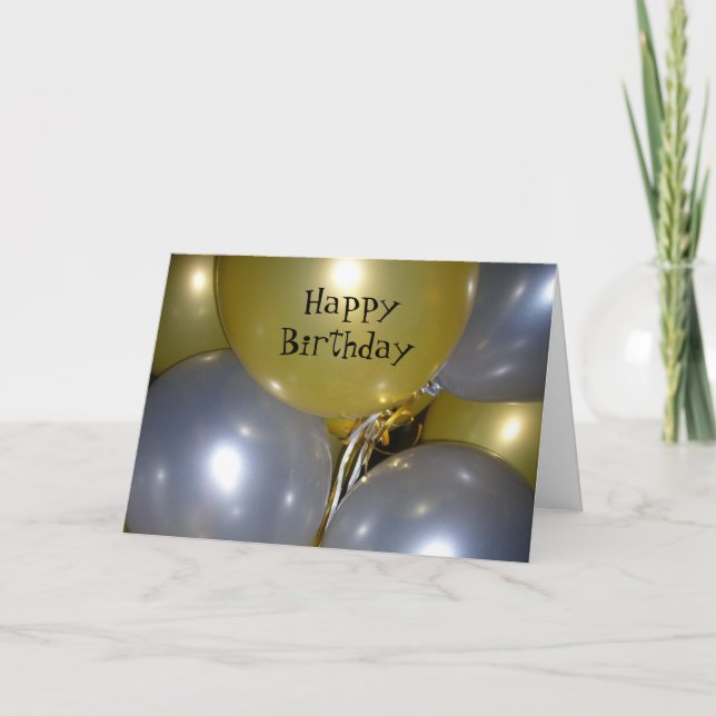 birthday balloons card (Front)