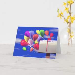 Birthday Balloons in a Mailbox Card