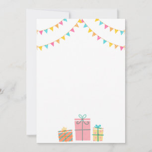 Birthday Balloons Party Invitations Announcement