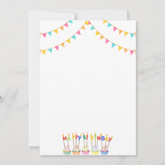 Birthday Balloons Party Invitations Announcement