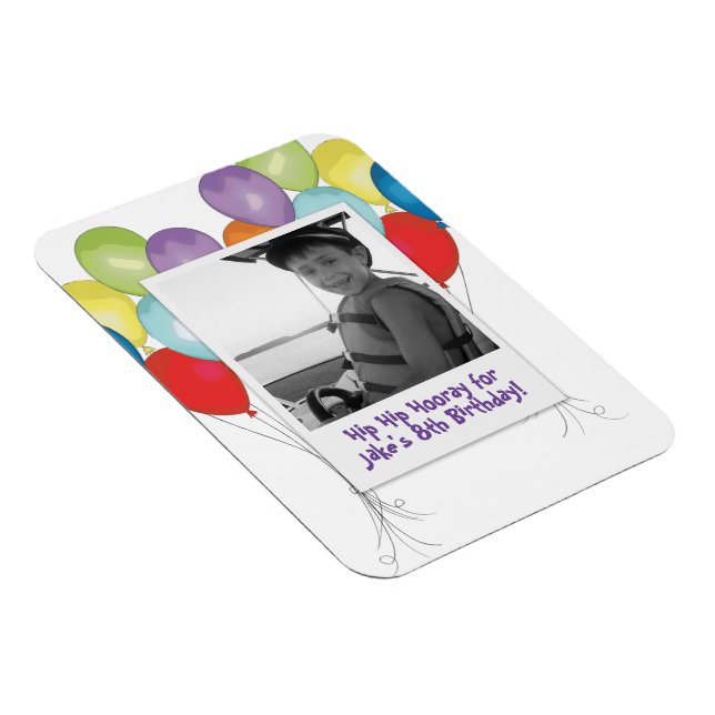 Birthday Balloons Photo magnet (Right Side)