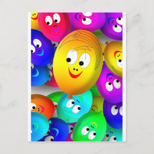 Birthday Balloons Postcard
