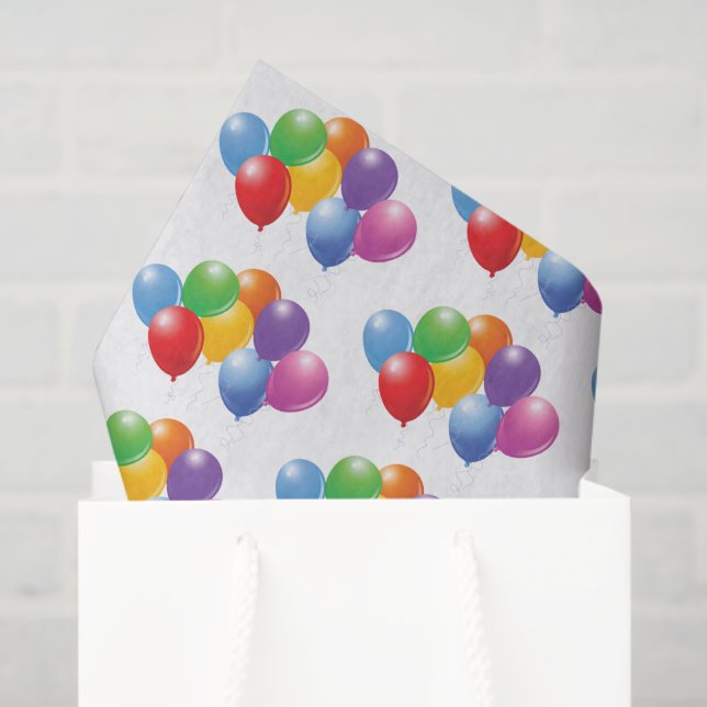 Birthday Balloons Tissue Paper (Gift Bag)