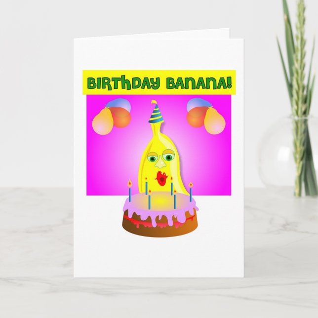 Birthday Banana Card (Front)