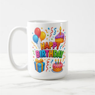 Birthday Bash: Confetti Celebration Mug