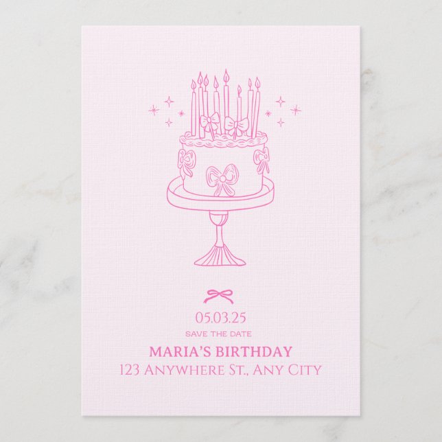 Birthday Bash – Editable Celebration Invitation (Devant)