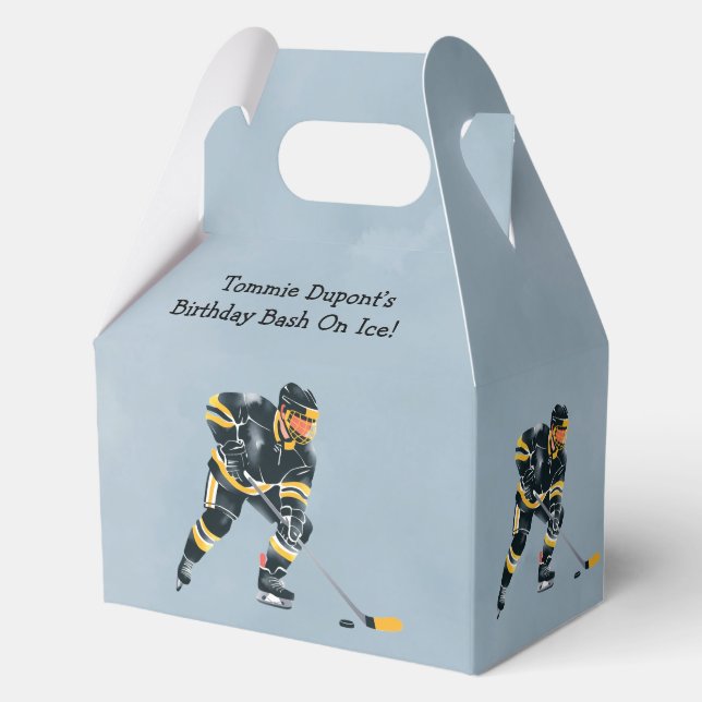 Birthday Bash On Ice Favor Box (Back)