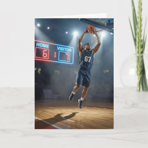 Birthday Basketball Player Number 67  Card