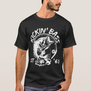 Birthday Bass Fisherman Born In 1961 Birth Year Ki T-Shirt