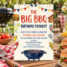 Birthday BBQ backyard cookout barbecue grill party