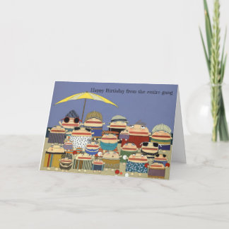 birthday beach card from the group