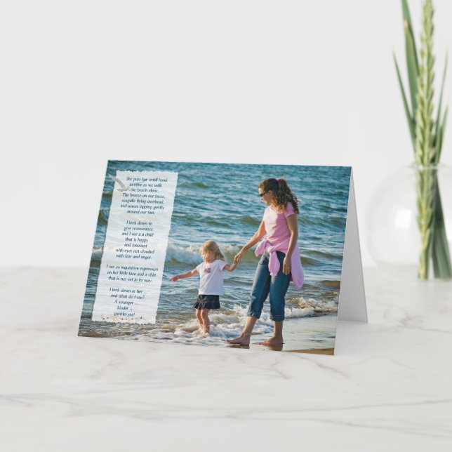 Birthday Beach Walk For Daughter Card (Front)