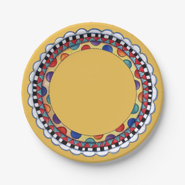 Birthday Bear Paper Plate (Front)