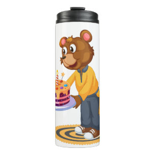 Birthday Bear Surprise Thermal Tumbler
