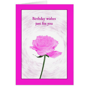Birthday Beautiful Pink Rose