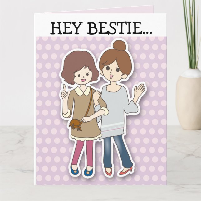 BIRTHDAY BEST FRIEND (BFF) GIANT OVERSIZED Cards (Front)