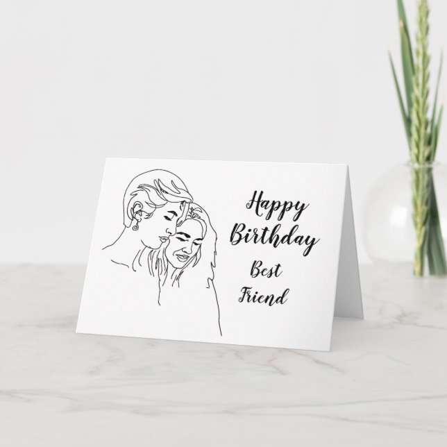 Birthday Best Friend Which One Bad Influence Humor Card (Front)