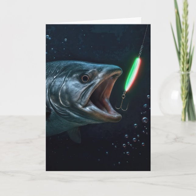 Birthday Big Fish with Neon Lure Card (Front)