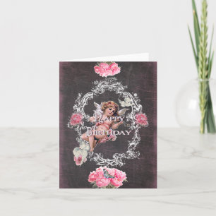 Birthday - Black Chalkboard - Notecard