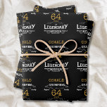 Birthday Black Gold Wrapping Paper Sheet<br><div class="desc">Vintage Black Gold Elegant wrapping paper - Personalized Birthday Celebration wrapping. Celebrate your milestone birthday with a touch of elegance, class, and sweetness! Our Vintage Black Gold wraps are the perfect way to make your mark with personalized birthday favours. Every sheet has a rich and luxurious black and gold design,...</div>