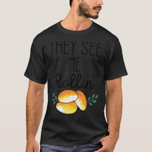 Birthday Black History Month They See Me Rollin' T-Shirt