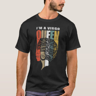 Birthday Black Queen Virgo Zodiac African American T-Shirt