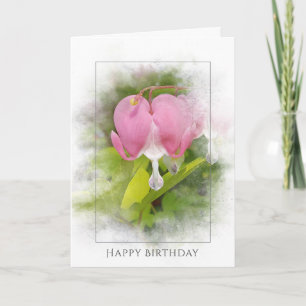 birthday-bleeding heart blossom card