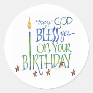 Birthday Blessings Sticker