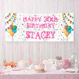 Birthday Bliss: Customizable Banner for Girls
