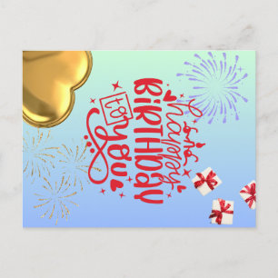 Birthday Bliss Postcard