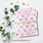 Birthday blush pink glitter name wrapping paper sheet<br><div class="desc">A blush pink background decorated with faux glitter dust. Personalize and add a name and age.  A modern hand lettered style script.</div>