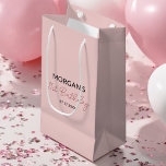 Birthday Blush Pink Monogram Name Small Gift Bag<br><div class="desc">Celebrate in style with our Birthday Blush Pink Monogram Name Small Gift Bag. This chic and personalized gift bag features a soft blush pink background with an elegant monogram design, perfect for adding a unique touch to any birthday gift. Crafted from high-quality materials, it’s durable and designed to hold small...</div>