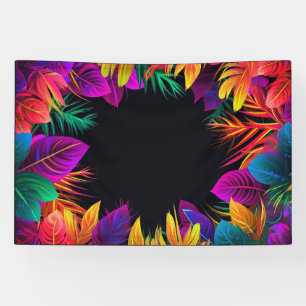 Birthday   Bold Neon Tropical Foliage 2 Banner