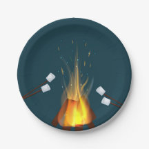 Birthday Bonfire Plates