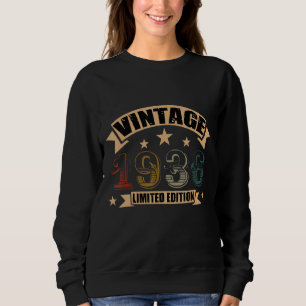 Birthday Born In 1936  Vintage Sweatshirt