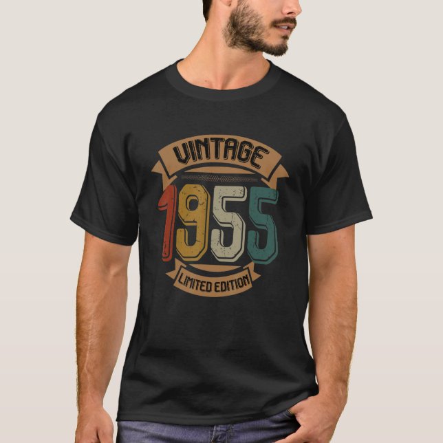 Birthday Born In 1955 T-Shirt (Front)