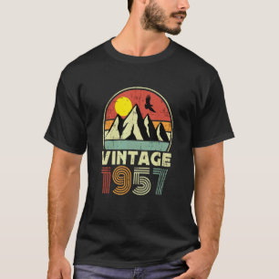 Birthday Born In 1957  Vintage T-Shirt
