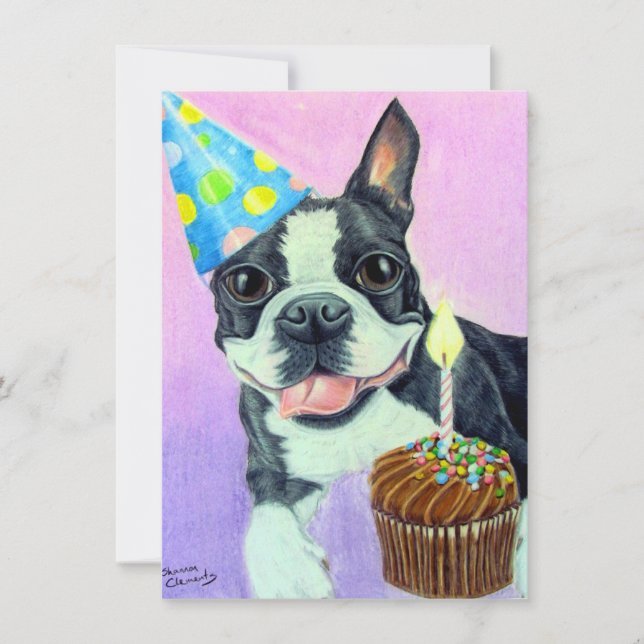 Birthday Boston Card (Front)