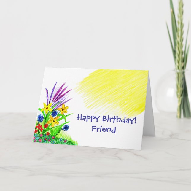 Birthday Bouquet Card (Front)