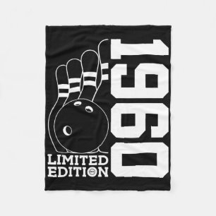 Birthday Bowling Limited Edition 1960 Fleece Blanket