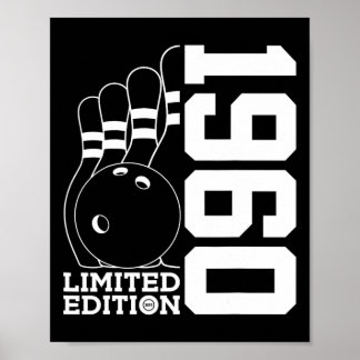 Birthday Bowling Limited Edition 1960 Poster