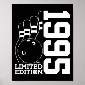 Birthday Bowling Limited Edition 1995 Poster
